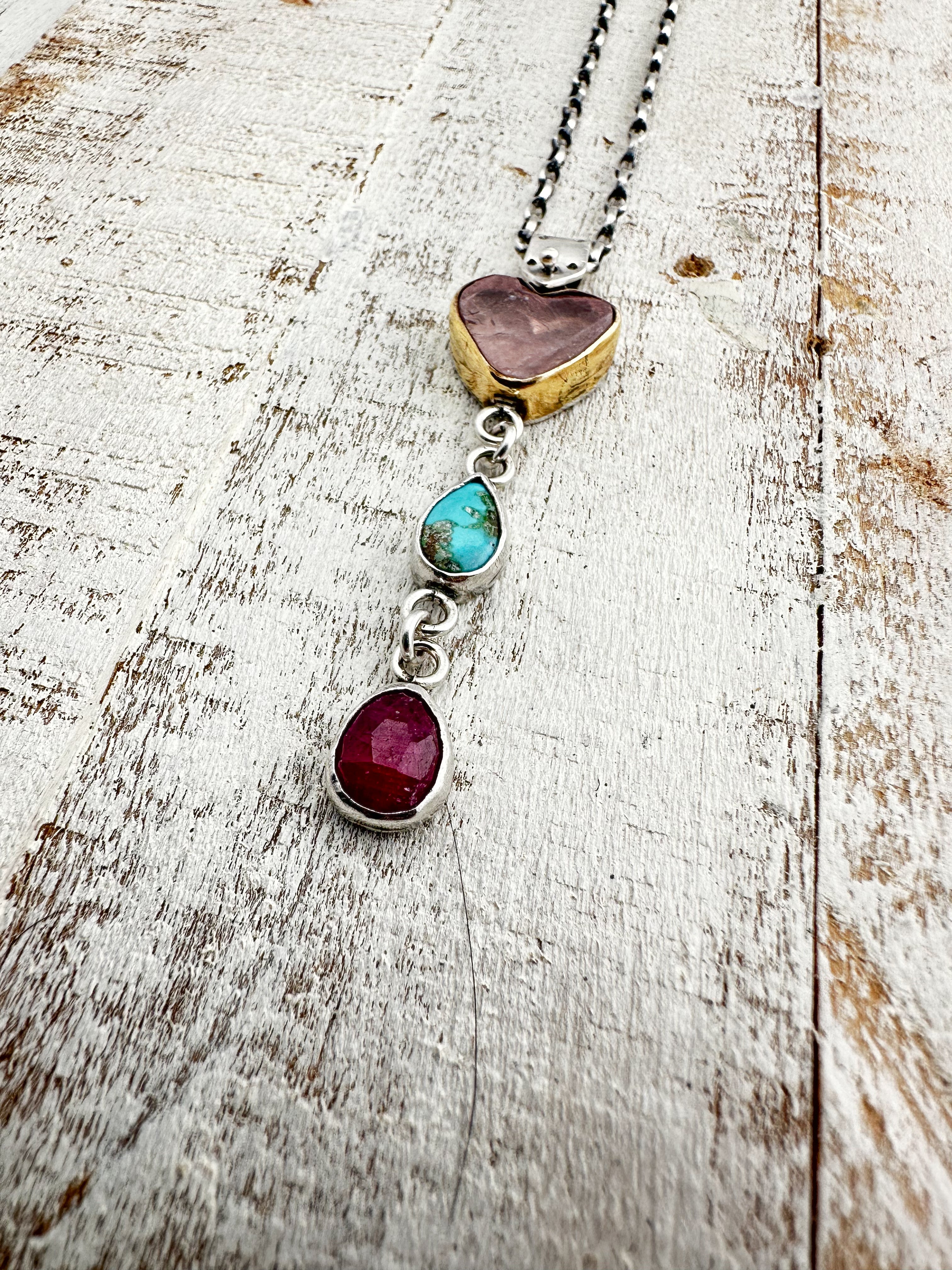 Lariat Heart Necklace