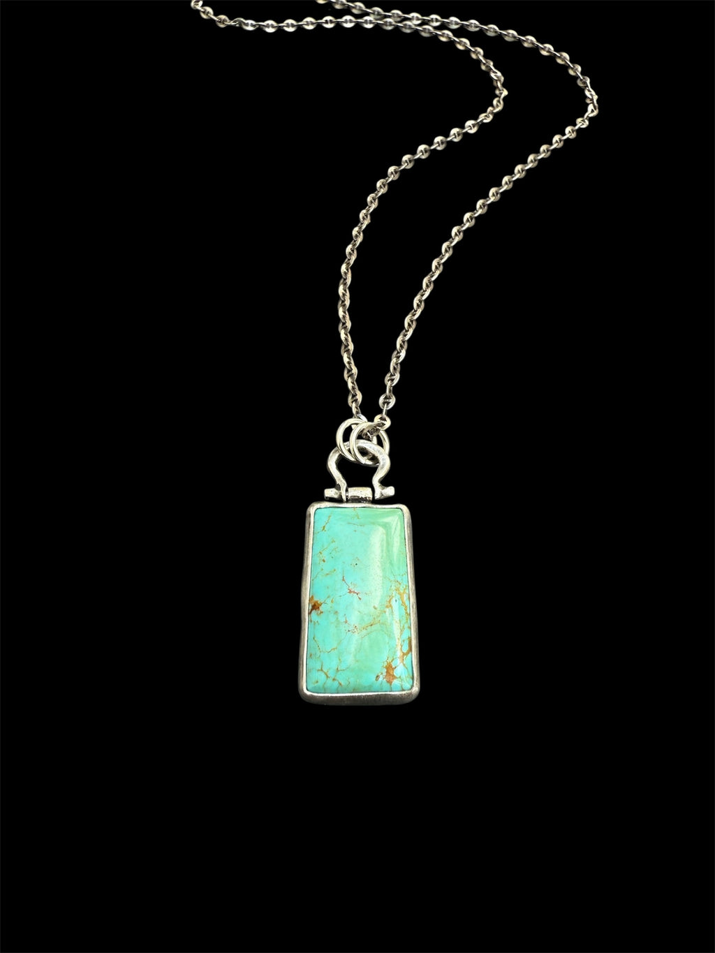 Kingman Turquoise Hinged Necklace