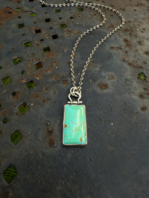 Kingman Turquoise Hinged Necklace