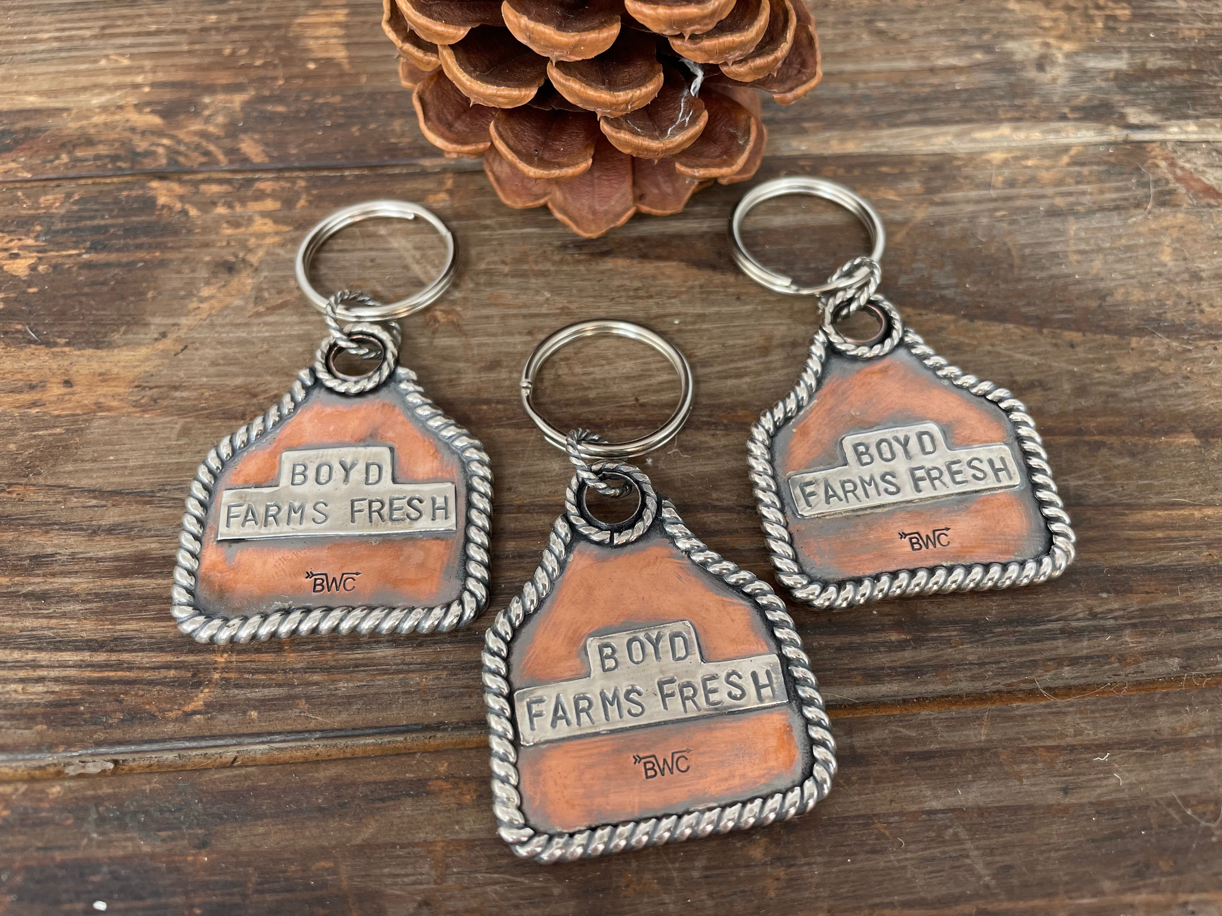 Custom Copper Keychain