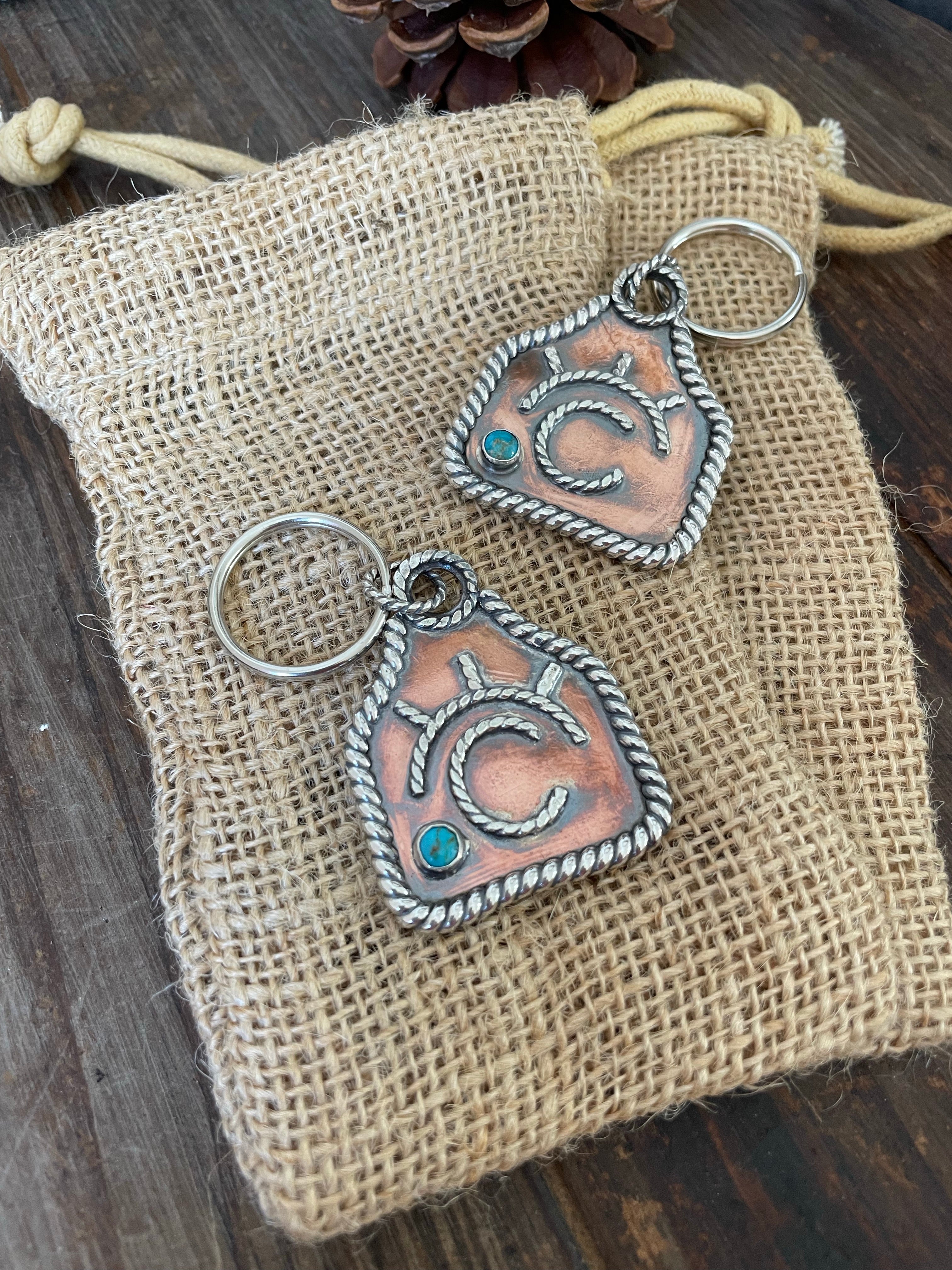 Custom Copper Keychain