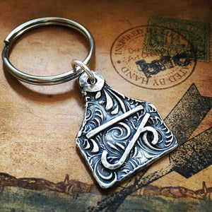 Sterling Silver Custom Brand Keychain