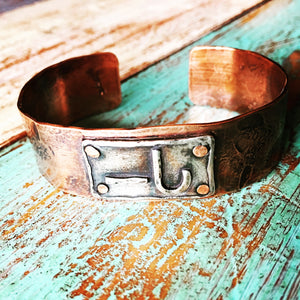 3/4” Copper/Sterling Brand Cuff